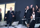 Prezident ailə üzvləri ilə birgə çempionatın açılışında