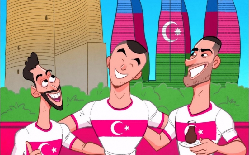 meshhur-karikaturachi-turkiyenin-bakida-kechireceyi-oyunlarla-bagli-resm-chekdi