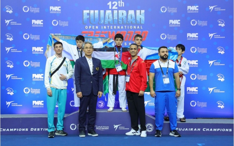 azerbaycanin-kichik-yeniyetme-taekvondochulari-fujairah-opende-2-medal-qazaniblar