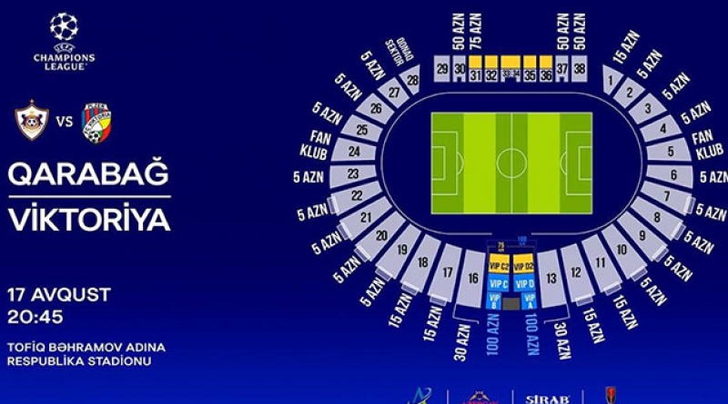 “Qarabağ”-“Viktoriya” matçının biletləri satışa çıxarılır